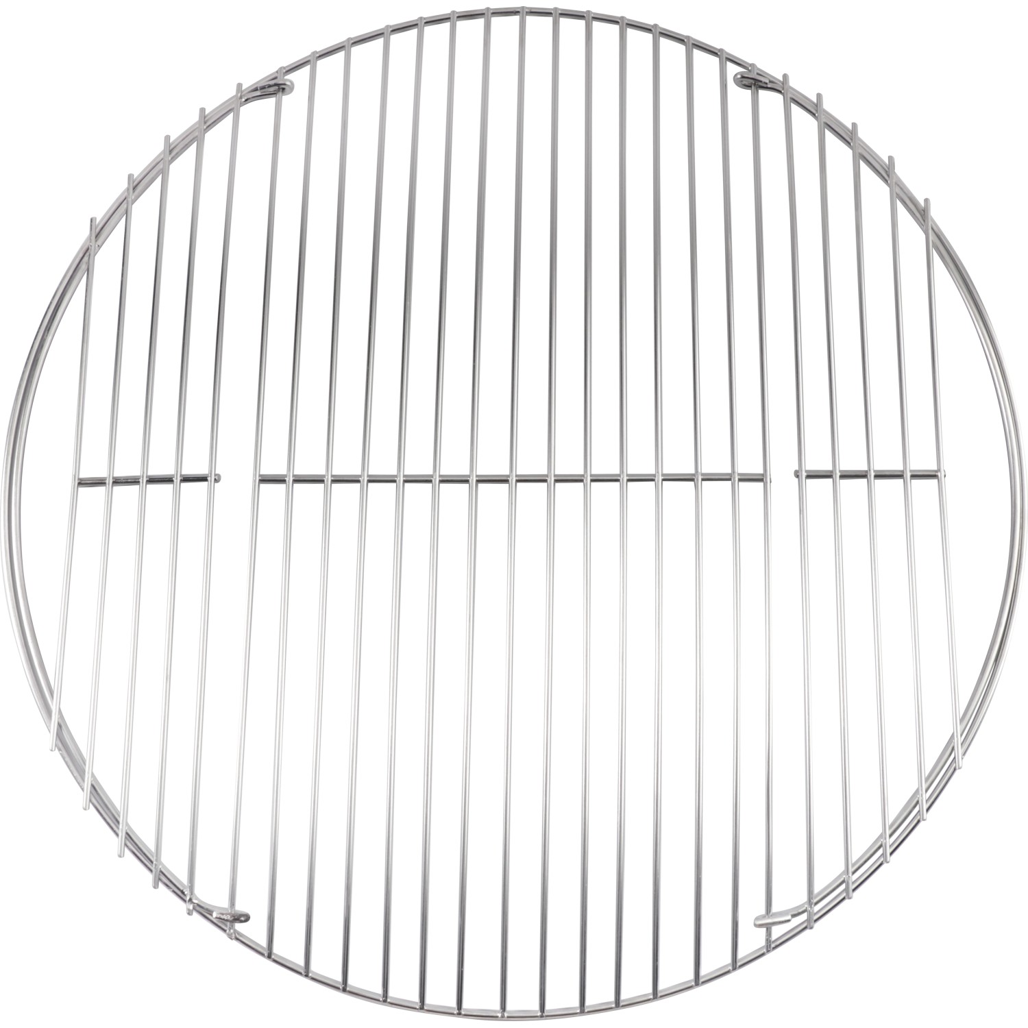 Runder Grillrost aus Edelstahl, 55 cm Durchmesser, für Holzkohle-, Gas- und Elektrogrills.