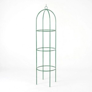 TTL GARDEN Obelisk Rankhilfe L 165 x 40 cm Metall Pulverbeschichtet Rankgitter Rosensäule Kletterhilfe für Rosen Clematis