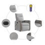 vidaXL Massagesessel Elektrisch Wolkengrau Stoff 3324084_13