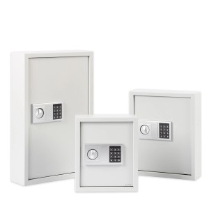 KARAT Schlüsseltresore mit Elektronikschloss in verschiedenen Größen, Farbe Weiß.