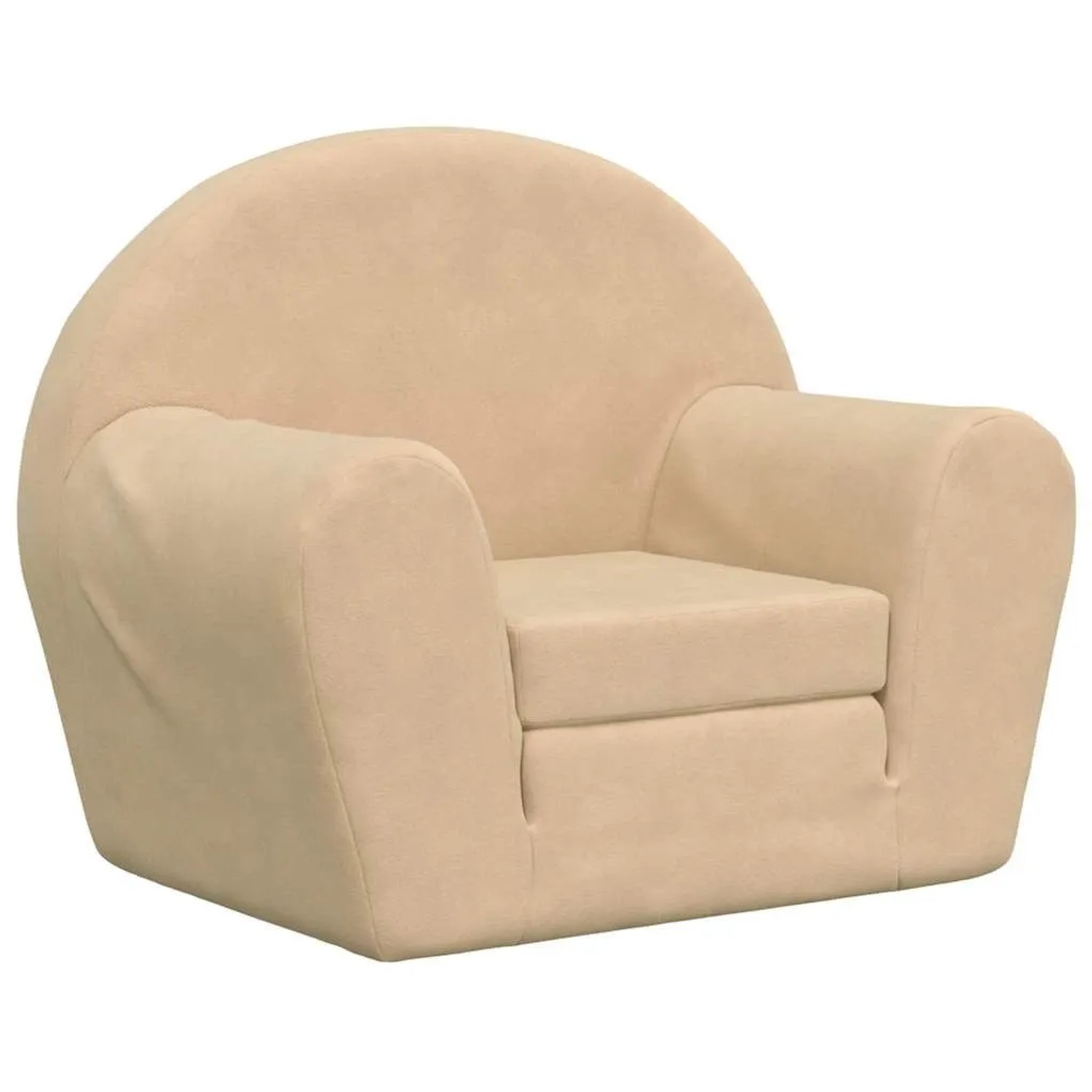 vidaXL Schlafsofa für Kinder Creme Weicher Plüsch 356995