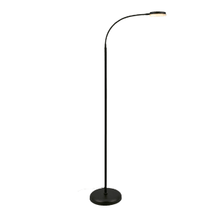 Brilo LED-Stehleuchte Megg Schwenkbar Dimmbar Touch Schwarz 21 x 150 cm