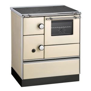 Westminster Küchenherd K76-70 Stahl Backfach Rechts Elfenbein 7,3 kW