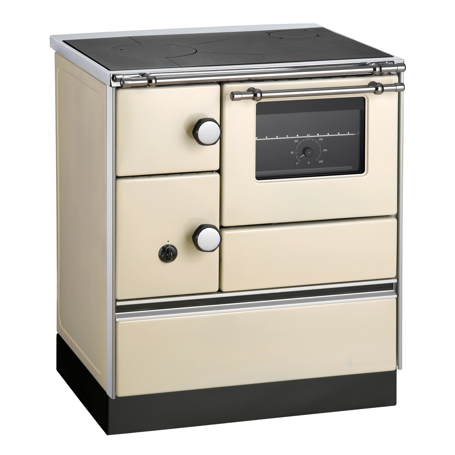 Westminster Küchenherd K76-70 Stahl Backfach Rechts Elfenbein 7,3 kW günstig online kaufen