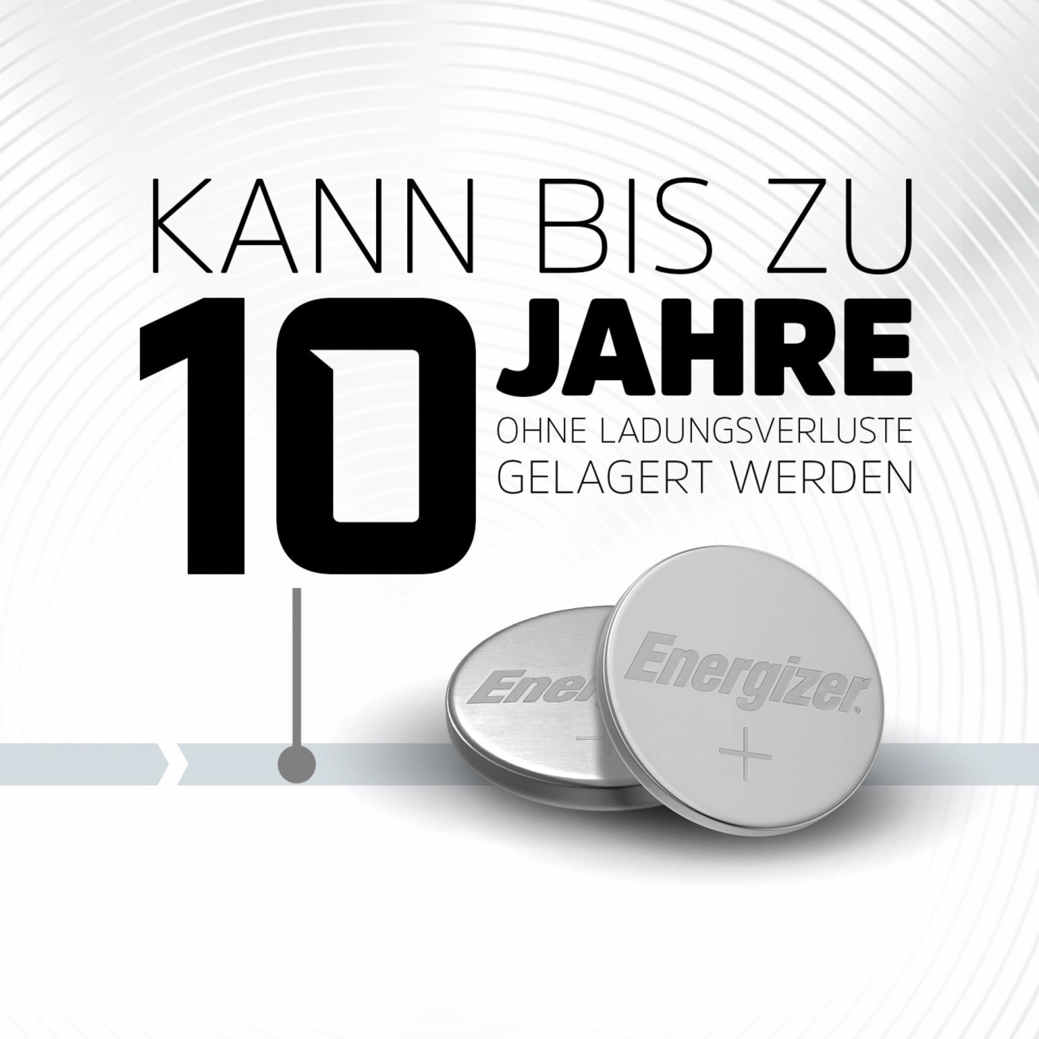 Energizer CR2032 Lithium Knopfzellen, 4er-Pack. Lange Lagerfähigkeit, ideal für elektronische Geräte.