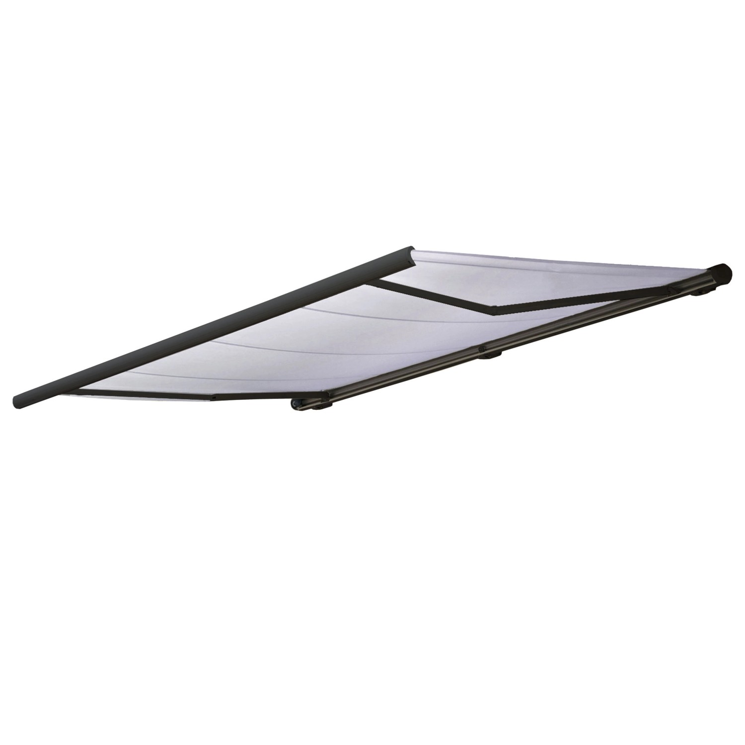 MCW Elektrische Kassettenmarkise H124 5x3m Acryl Creme Rahmen Anthrazit
