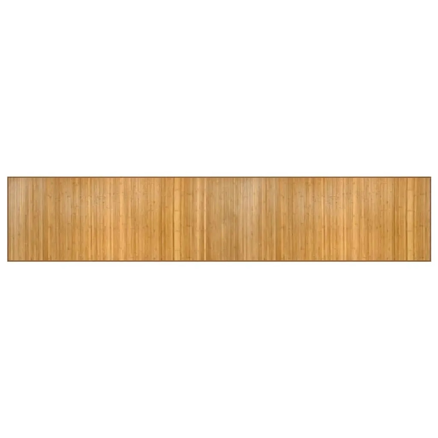 vidaXL Teppich Rechteckig Natur 80x400 cm Bambus 376919