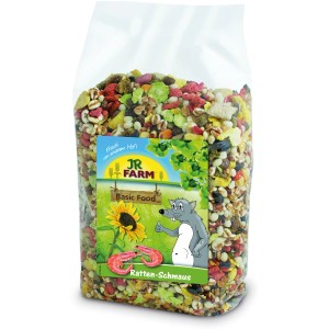 JR Farm Rattenfutter Ratten-Schmaus 600g, Alleinfutter für Ratten mit Gemüse, Getreide und tierischen Bestandteilen.