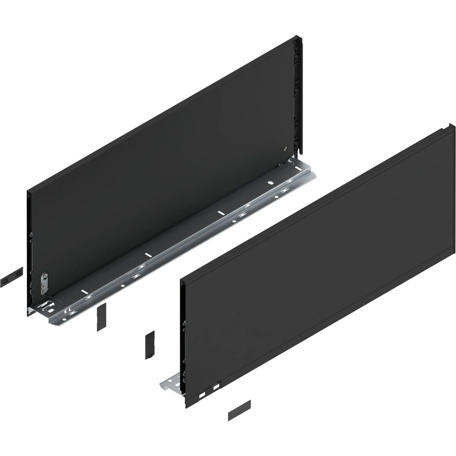 Blum Zarge Legrabox Pure Höhe F Nennlänge 600 mm Carbonschwarz Matt