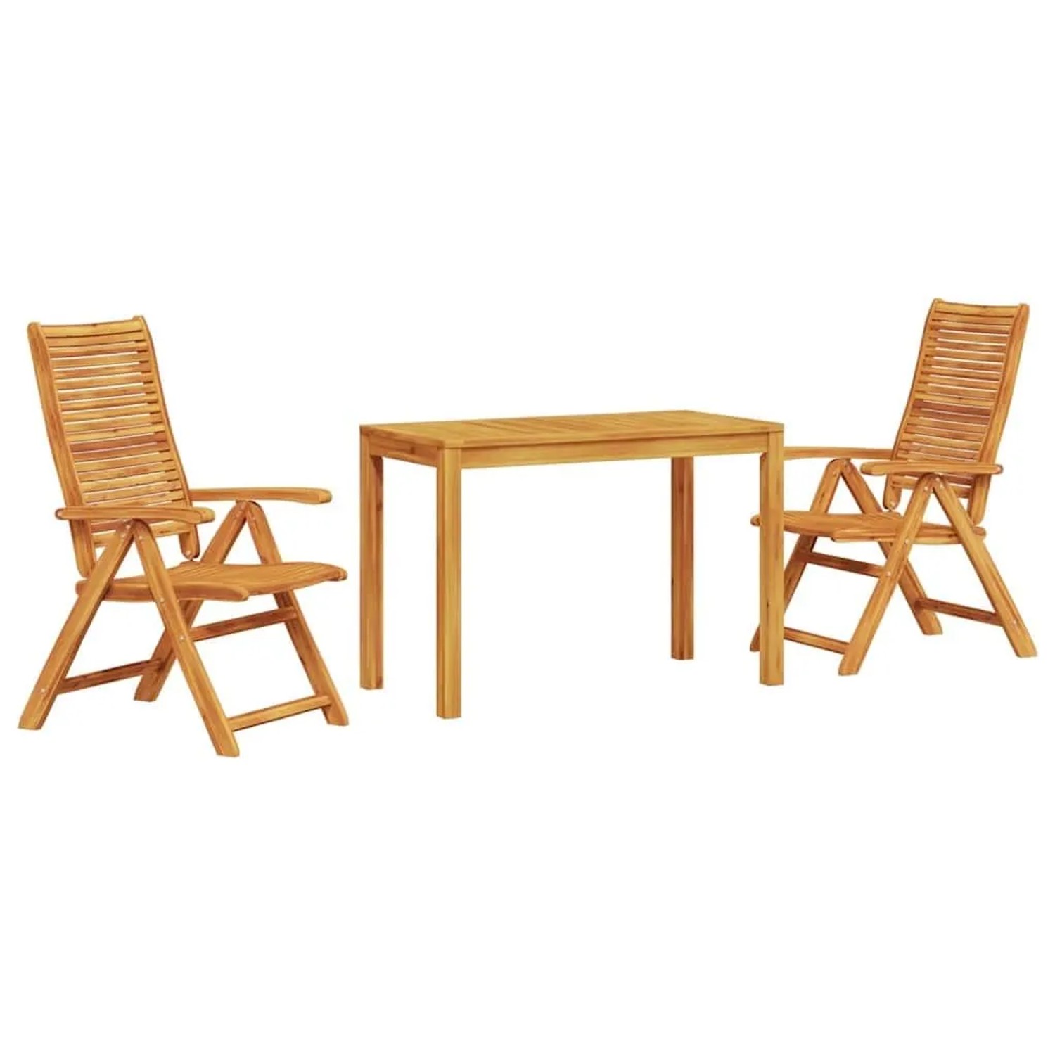 vidaXL Garten Essgruppe 3 Stk Braun Massivholz Akazie 3375623