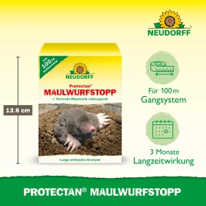 Neudorff Maulwurf-Stopp, 200g Packung. Maulwurfschreck zur Abwehr von Maulwürfen im Garten.