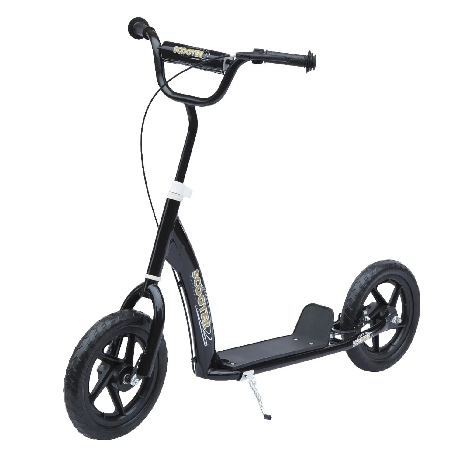 HOMCOM Kinderroller mit Hinterbremse 12 Zoll