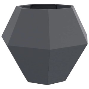 vidaXL Pflanzkübel Anthrazit 100 x 100 x 80 cm Stahl 884028