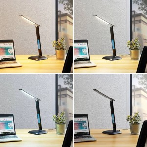 Lindby LED Tischlampe Ludmilla 9643076 Dimmbar Modern in Schwarz 1-flammig Arbeitszimmerleuchte