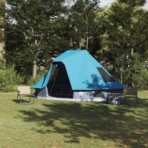 vidaXL Familien-Tipi-Zelt mit Dach Blau 466 x 310 x 240 cm 42000958