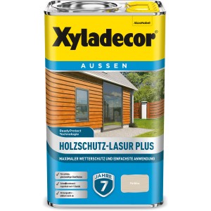 Xyladecor Holzschutz-Lasur Plus, farblos, 2,5 l Dose. Holzlasur für Aussenanwendungen.