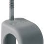 Schneider Electric Nagelschelle TC7-10, grau, mit Nagel für Rundkabel, 20 Stück