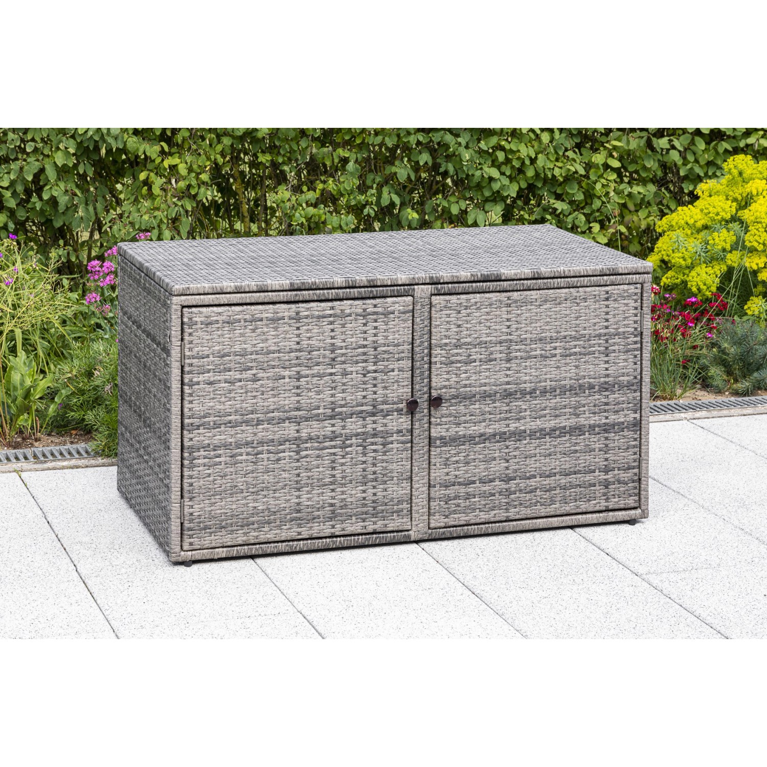 Merxx Komfortkissenbox Grau 60 x 120 x 65 cm günstig online kaufen