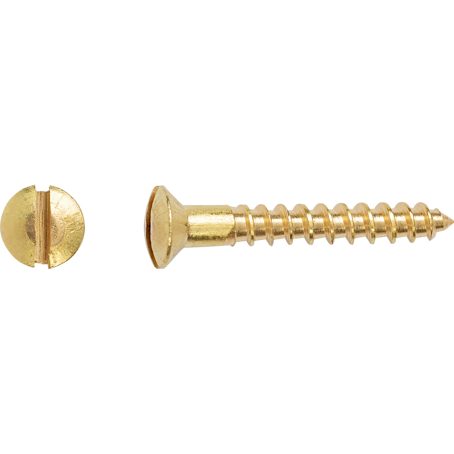 Linsensenkkopf Holzschraube Schlitz-Antrieb Ø 2,5 mm x 12 mm 25 Stück