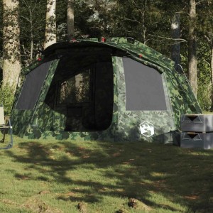vidaXL Angelzelt 5 Personen Tarnmuster Wasserdicht 4009391