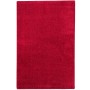 Roter Snapstyle Hochflor Teppich Mona, 100x200cm, weicher Velours für Wohnräume.