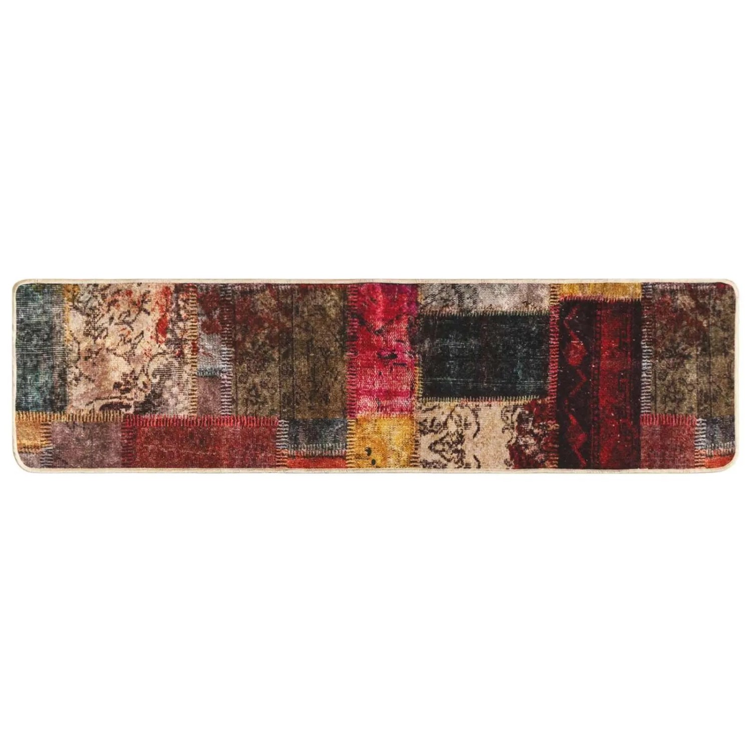vidaXL Teppichläufer MARSA Mehrfarbig 350 x 80 cm Polyester und PVC 42023245