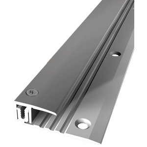 Parkettfreund Endprofil PF 257 Edelstahl, 100cm lang, für Bodenhöhe 6,5-16mm.