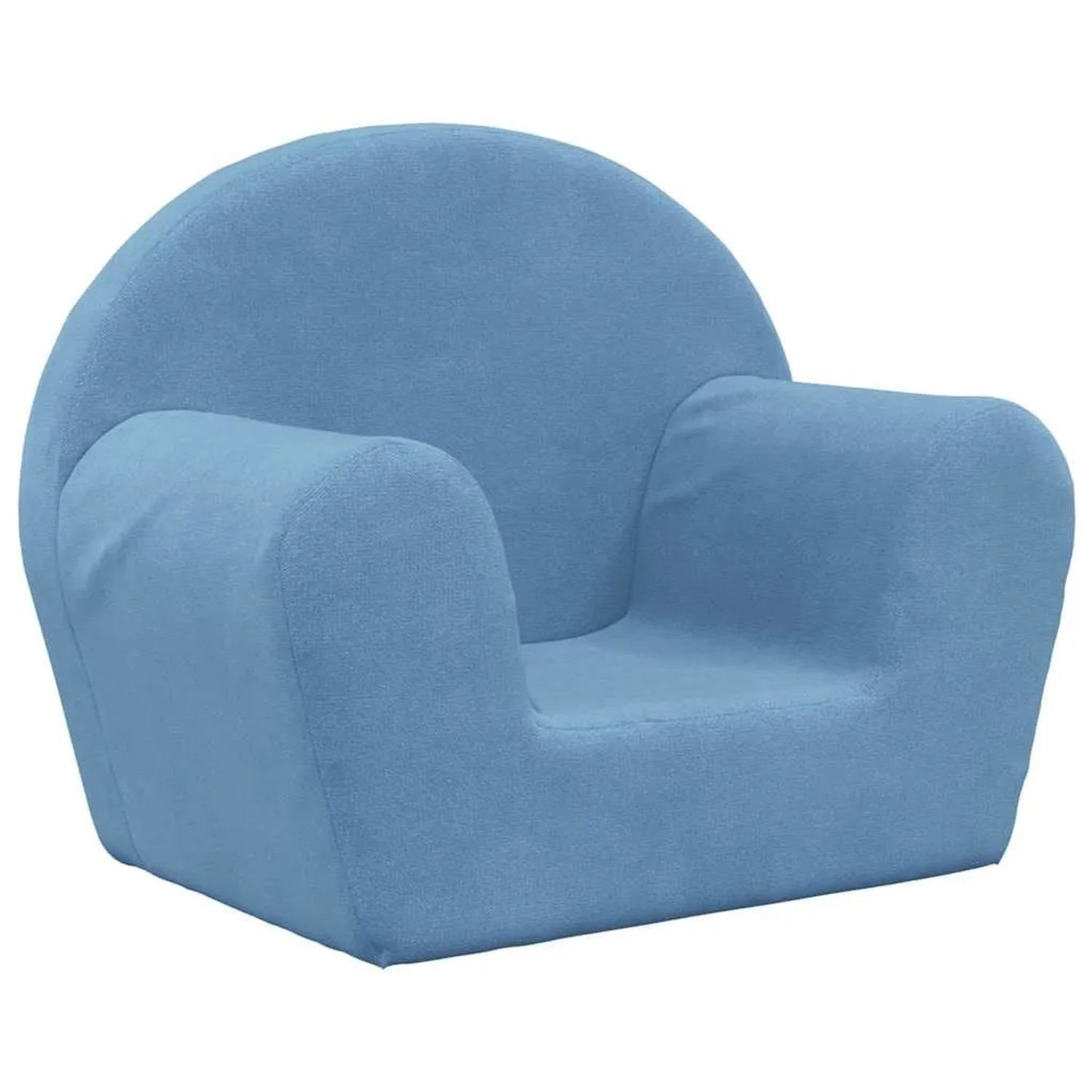 vidaXL Kindersofa Blau Weich Plüsch 356984