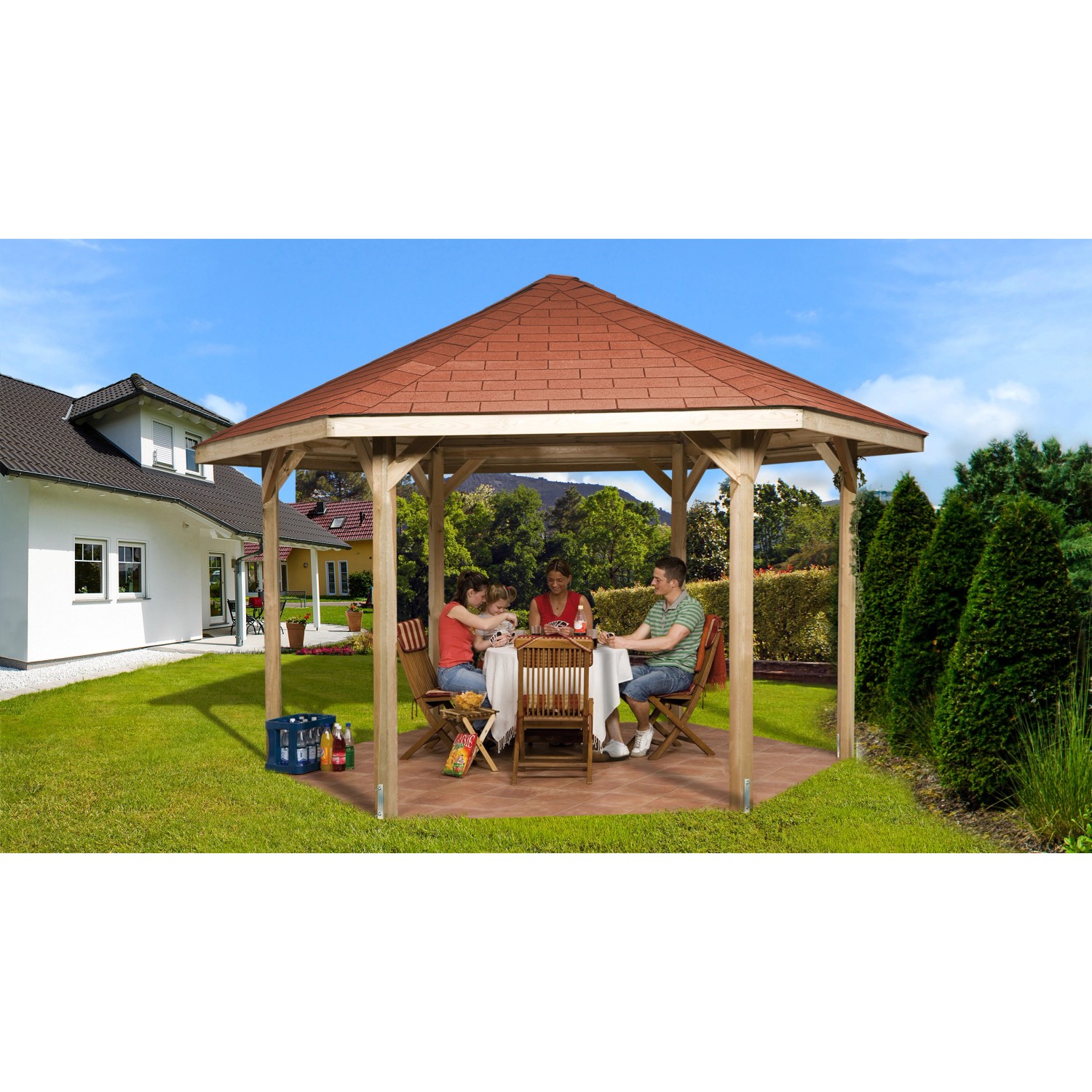 Weka Pavillon 656 Sparset Gr.2  399 cm x 461 cm