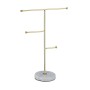 Relaxdays Schmuckständer Metall Gold 26 cm x 19 cm x 8 cm 260 g