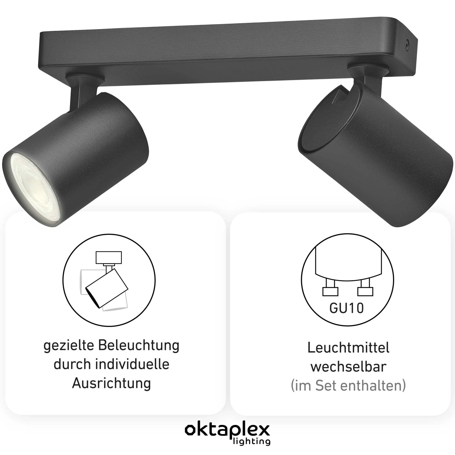 LUEDD Lot de 5 ampoules LED GU10 à intensité variable 3 niveaux Dim-to LUEDD Lot de 5 ampoules LED GU10 à intensité variable 3 niveaux Dim-to