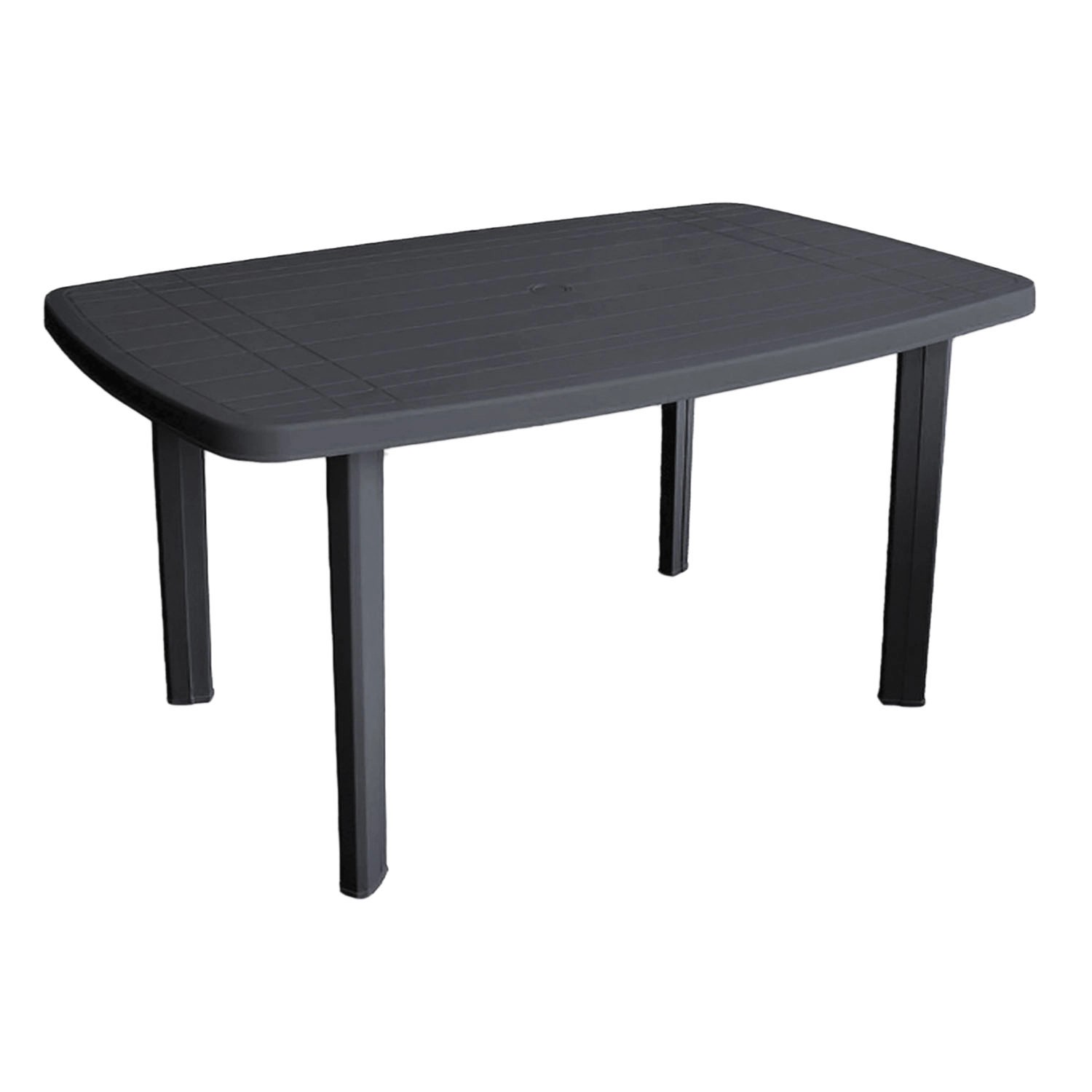 Mojawo Gartentisch Kunststoff 140x90cm ANTHRAZIT RECHTECKIG Balkontisch Gar günstig online kaufen