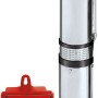 Einhell Tiefbrunnenpumpe GC-DW 1300 N aus Edelstahl mit roter Schaltbox für Brunnen und Schächte.
