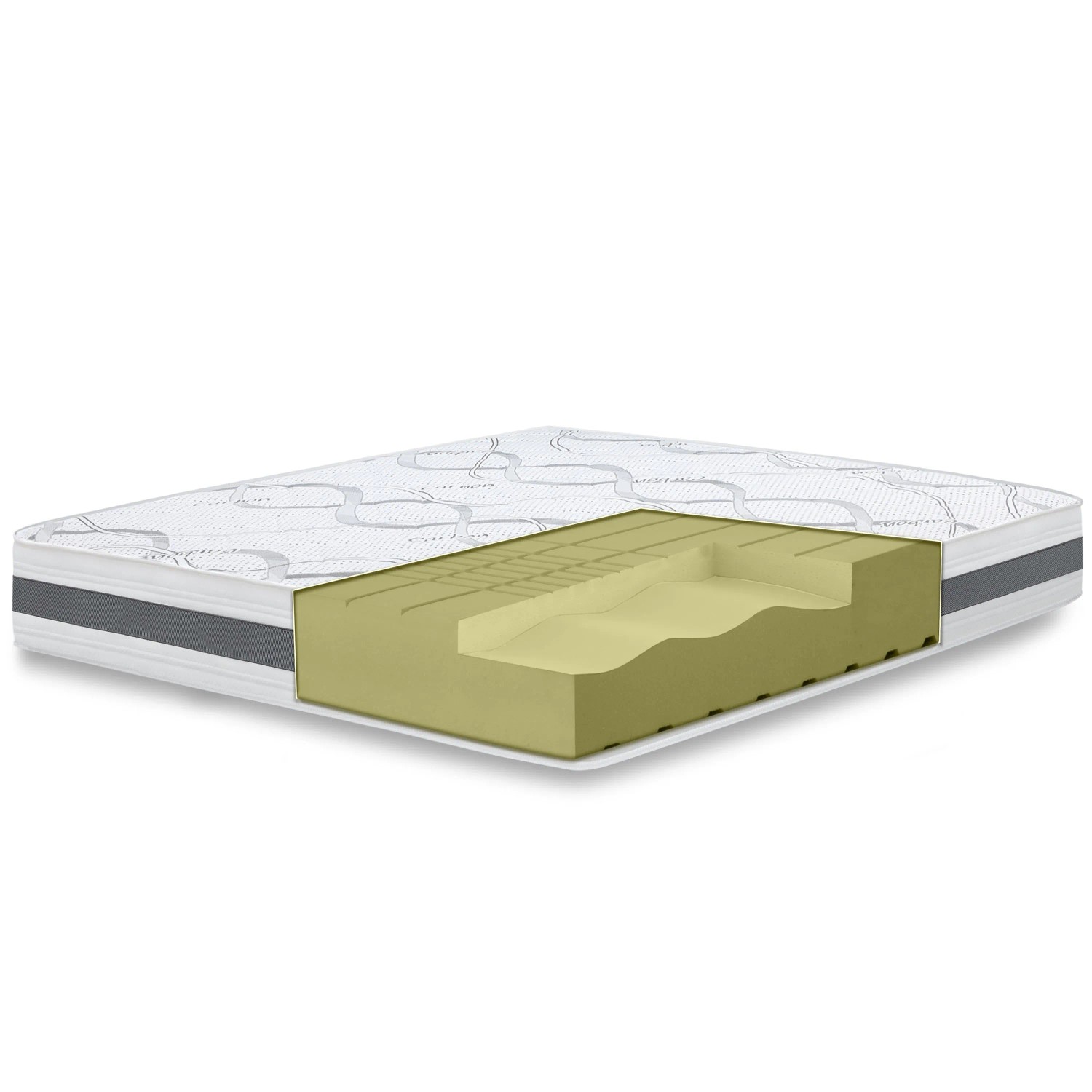 The White Stone Orthopädische Matratze 170x210 Cm Mittlere Härte Höhe 20 Cm Hypoallergener Und Atmungsaktiver Bezug Ergonomische Und Selbstforme