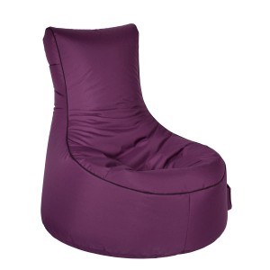Sitting Point Sessel Scuba, 300 l, Aubergine. Bequemer Sitzsack für Indoor & Outdoor.