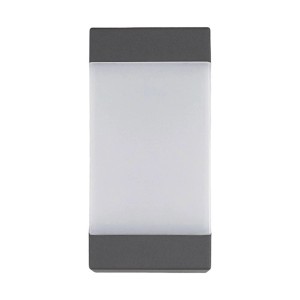 Moderne, schwarze Lucande Außenwandleuchte Kiran aus Aluminium, spritzwassergeschützt.