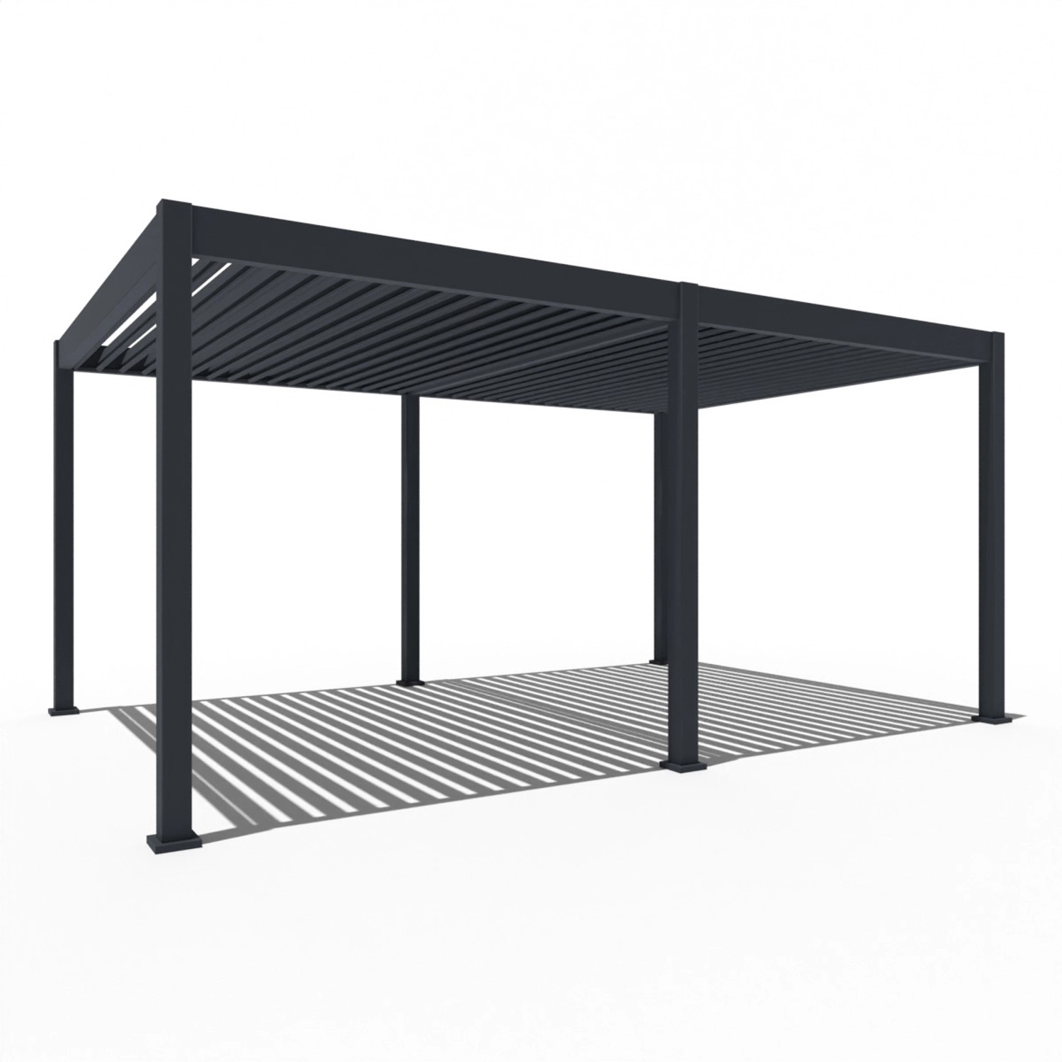 Weide Elektrische Deluxe Aluminium  Pergola 3,6 x 5,3 M mit LED