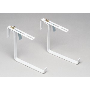 Weisse Poétic Blumenkastenhalter Landhaus aus Metall, robust und witterungsbeständig.