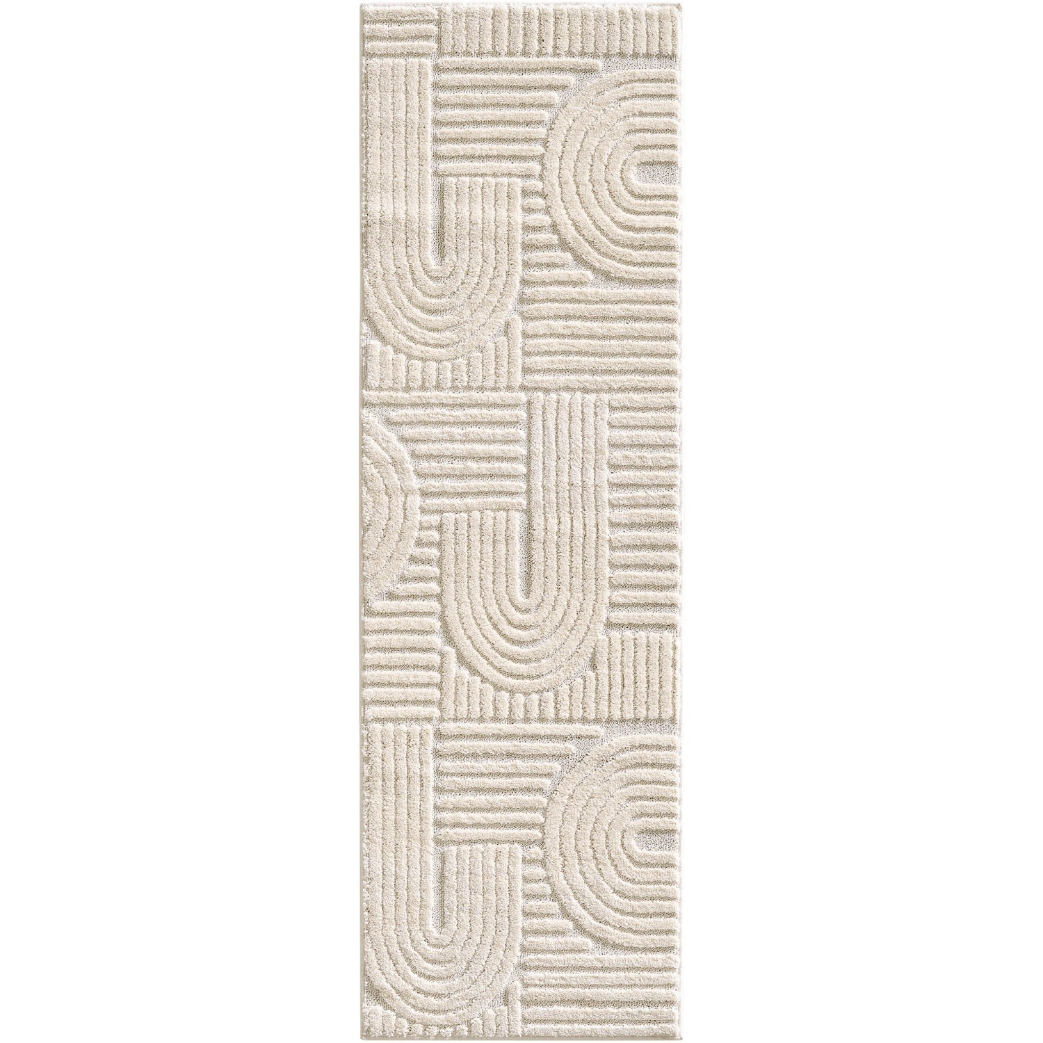 Thumbnail - Ayyildiz Kurzflorteppich Art 1121 Creme 80 cm x 250 cm