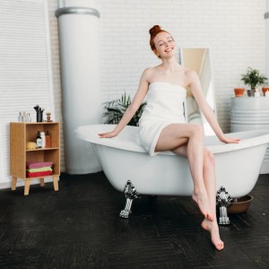 Relaxdays Bücherregal Faserplatte Bambus Natur Offen Höhenverstellbar 70 cm x 40 cm x 35 cm 7,5 kg