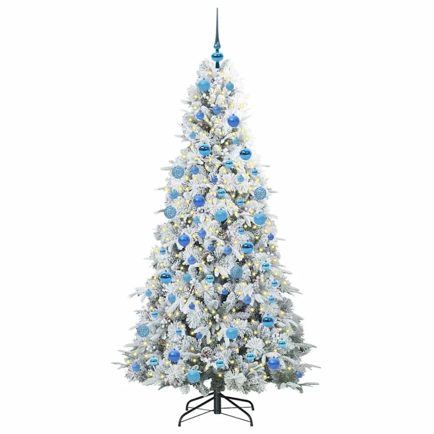 vidaXL Künstlicher Klappbarer Weihnachtsbaum Grün 180 cm PE und PVC 3397491