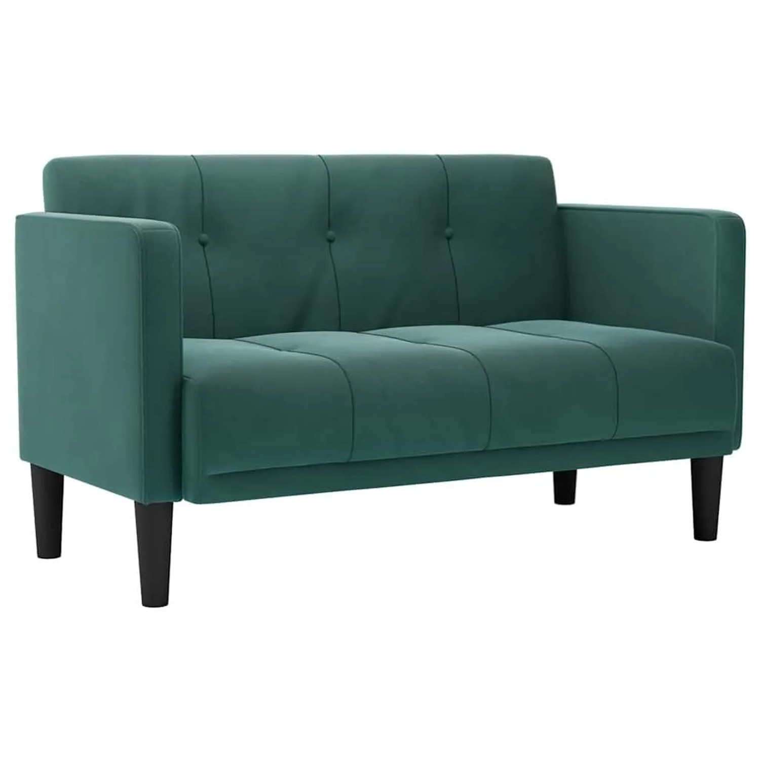 vidaXL Zweisitzer-Sofa Dunkelgrün 111 cm Samt 4100572 günstig online kaufen