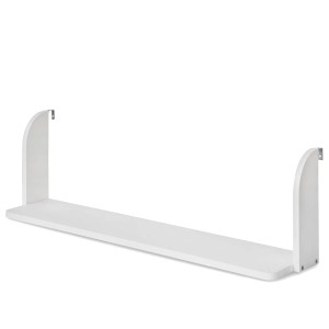 Weißes Homestyle4u Einhängeregal für Hochbett, 1 Ablage, Kiefernholz.