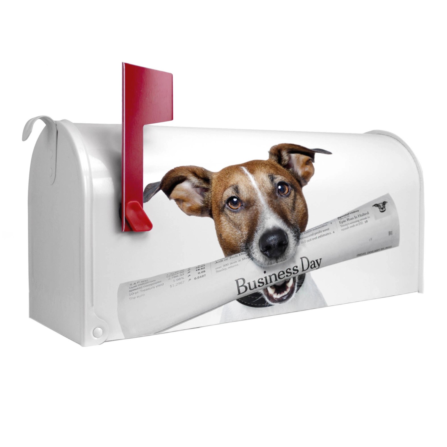 Banjado Amerikanischer Briefkasten Weiß 48x22x16cm US Mailbox Letterbox Pos günstig online kaufen