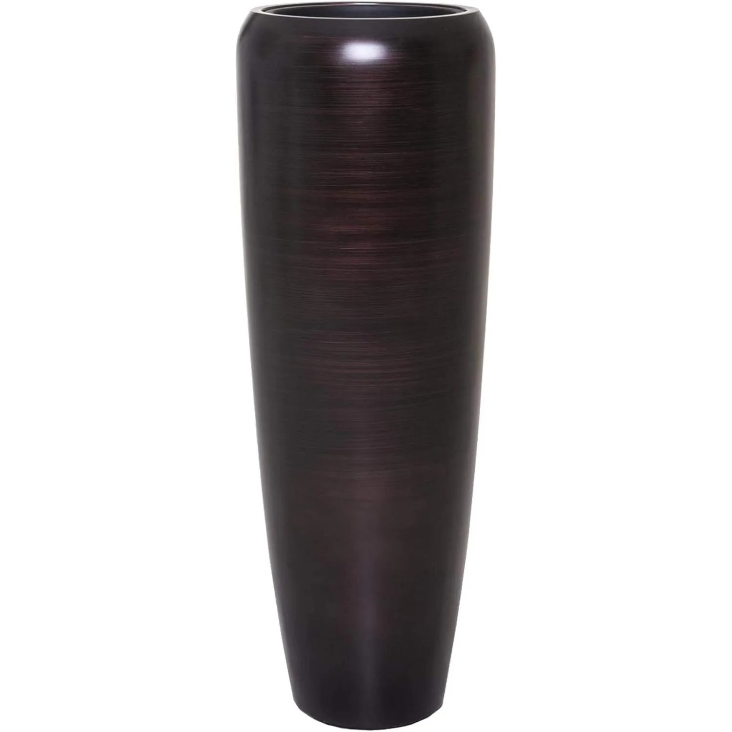 Vivanno Bodenvase Cavita 34 cm x 34 cm x 97 cm Spiralbraun