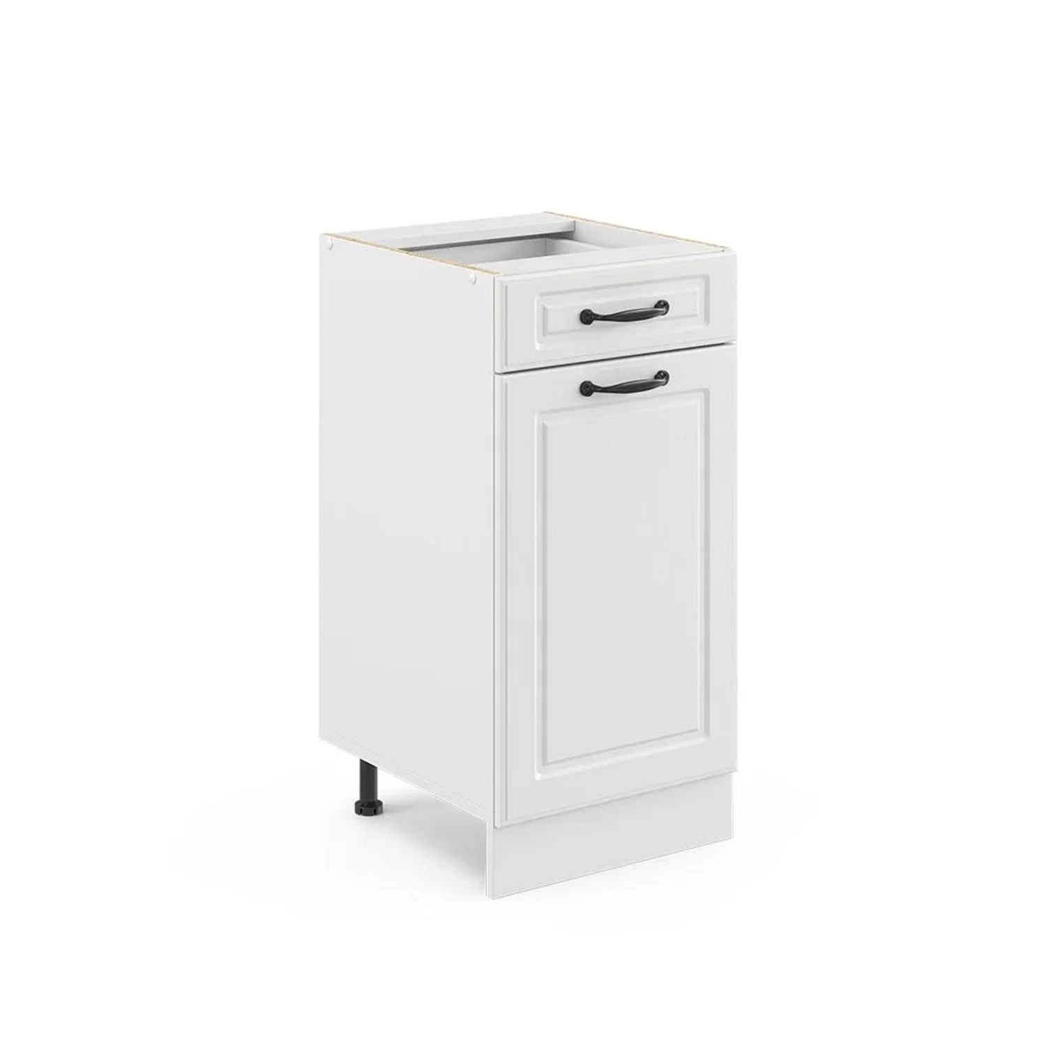 Vicco Küchenunterschrank R-Line Weiß Landhaus Weiß 40 cm ohne Arbeitsplatte