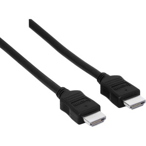 Schwarzes Hama High Speed HDMI-Kabel, Stecker auf Stecker, 3 m Länge.
