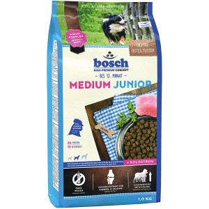 Bosch Pets Hunde-Trockenfutter Medium Junior, 1kg Packung für Welpen.