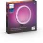 Verpackung der Philips Hue Wandleuchte Sana, weiße runde LED-Leuchte mit Farbwechsel.