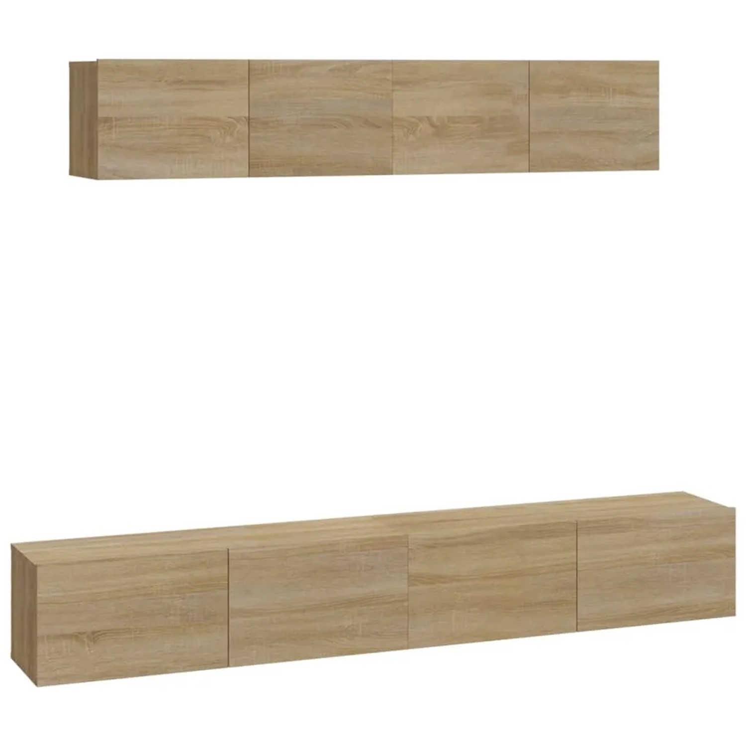 vidaXL 4-Tlg TV-Schrank-Set Sonoma-Eiche Holzwerkstoff 3114536